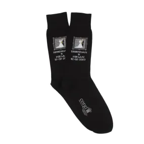 Men's Personalised Wedding Cotton Socks