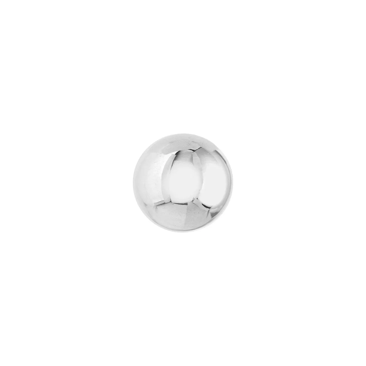 14K White Gold 8mm Ball Studs