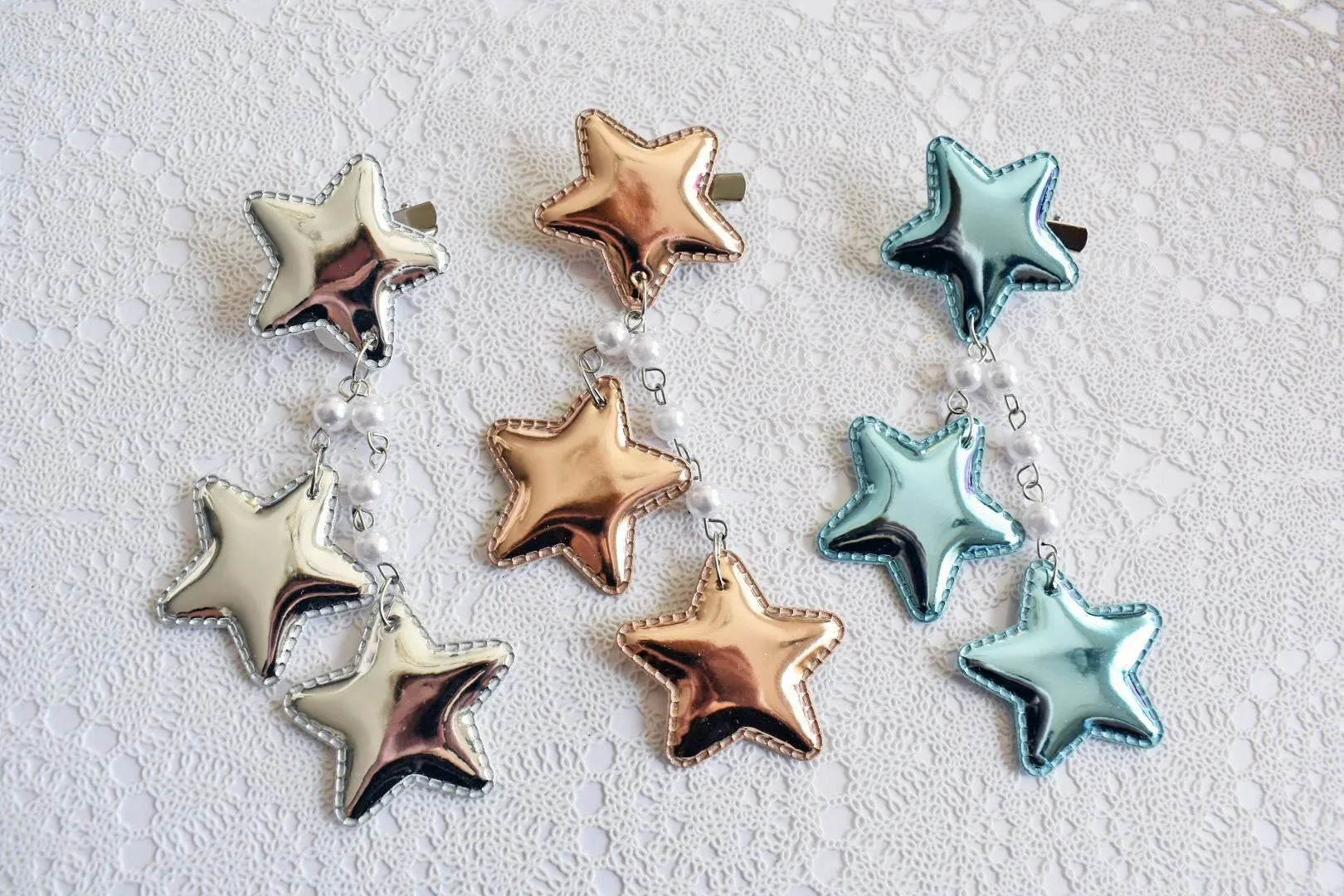 2-Way Large Star Clips (3 Colors)