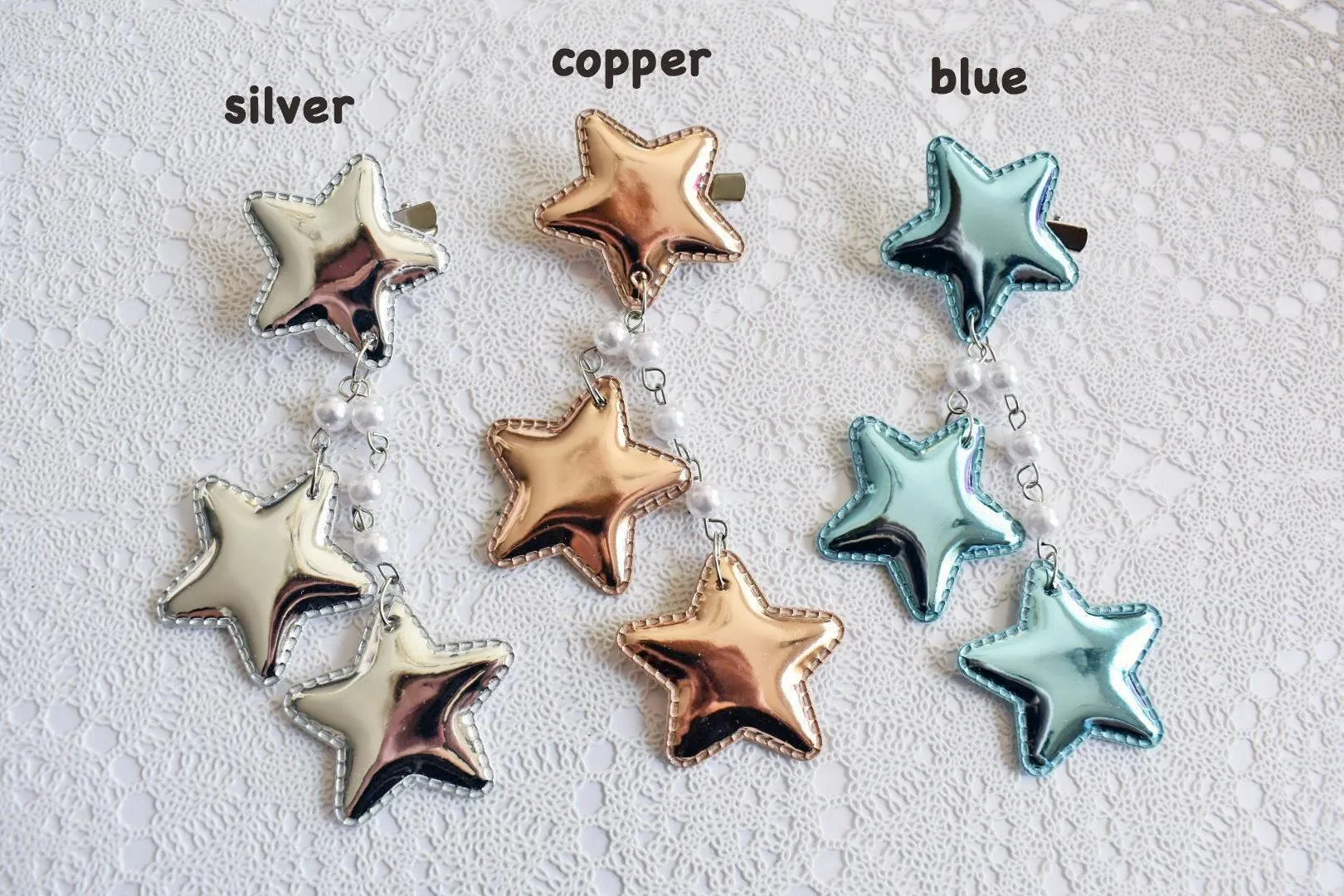 2-Way Large Star Clips (3 Colors)