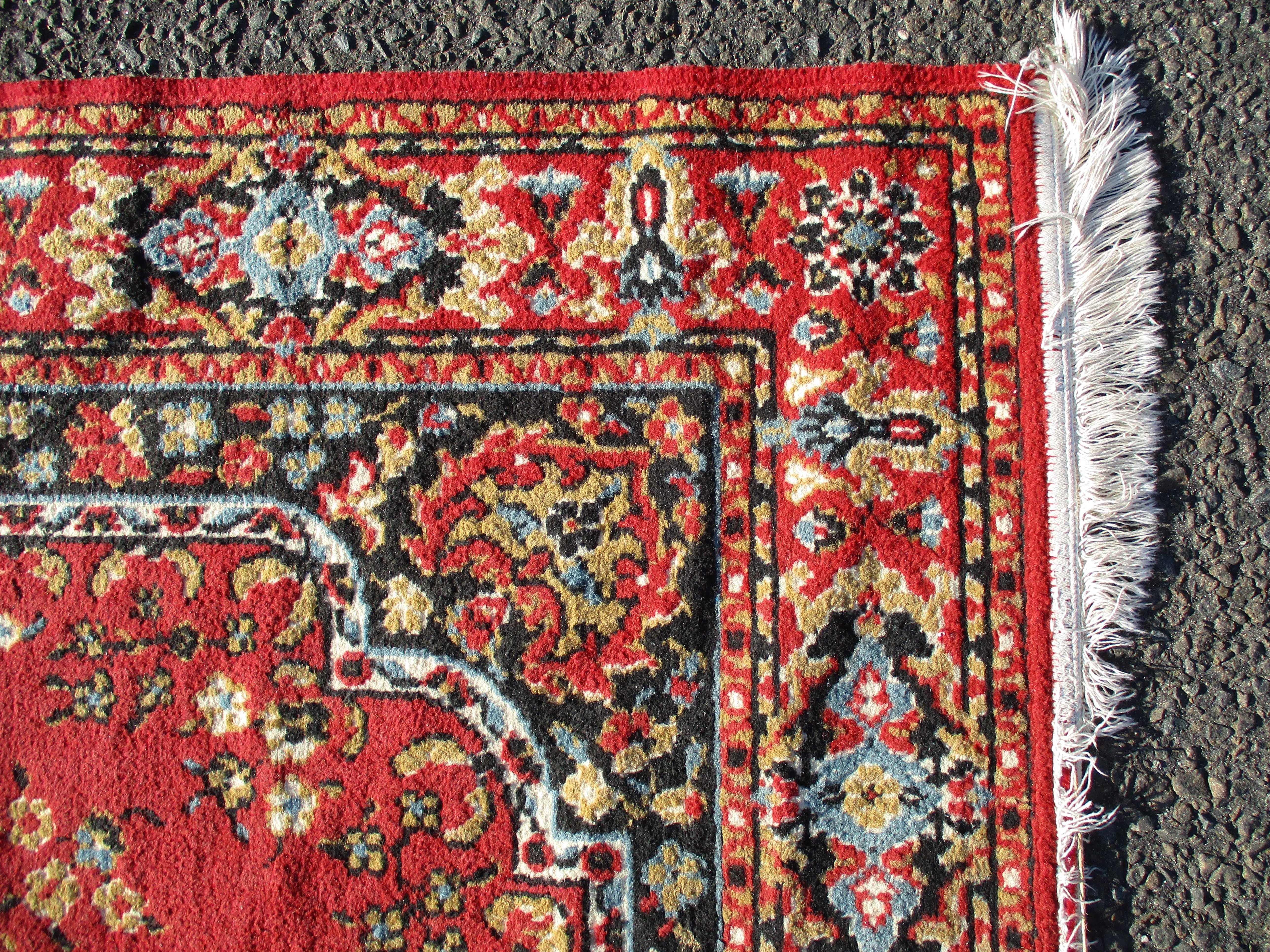 4' x 6' PERSIAN Turkish ORIENTAL ETHNIC AREA Rug Carpet RED FLORAL Mat Fringe