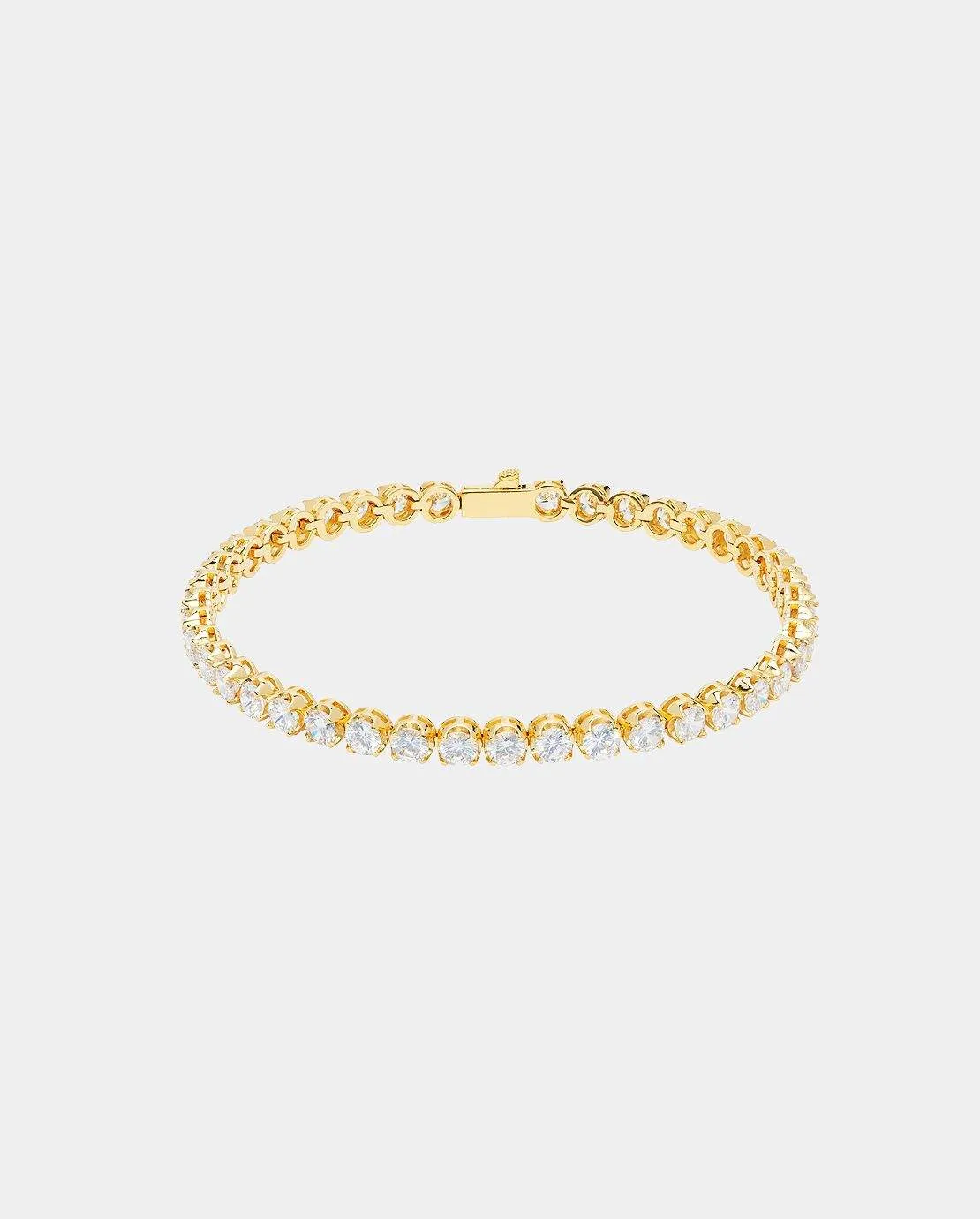 5mm Round Tennis Bracelet - Gold