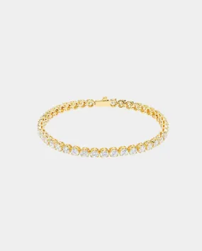 5mm Round Tennis Bracelet - Gold