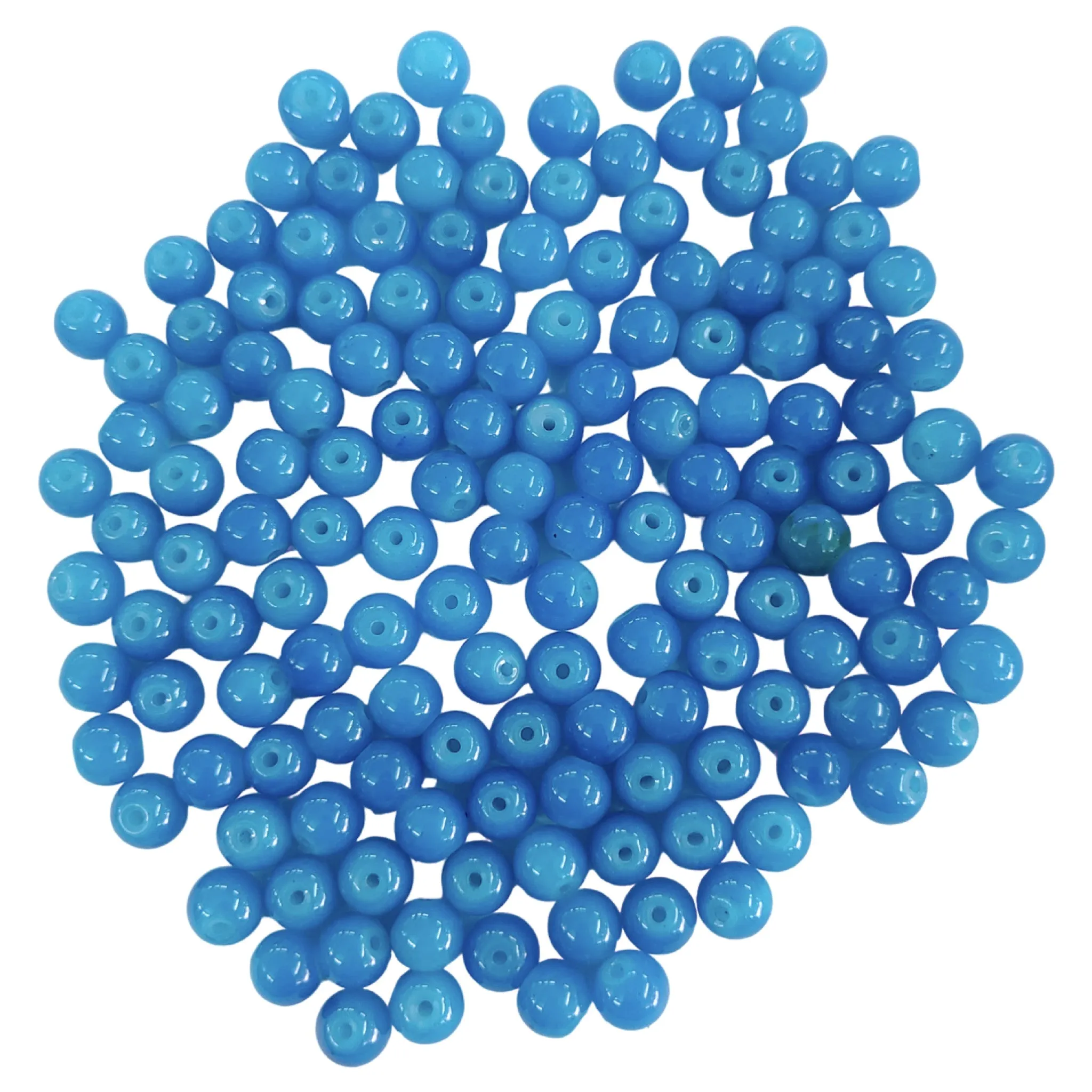 8mm Round Glass Beads: Spark Creativity with Vibrant Colors!