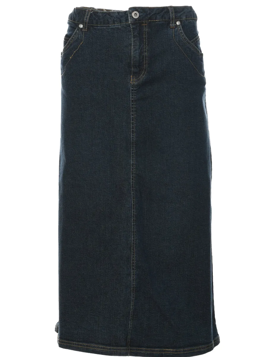 A-Line Denim Skirt - L