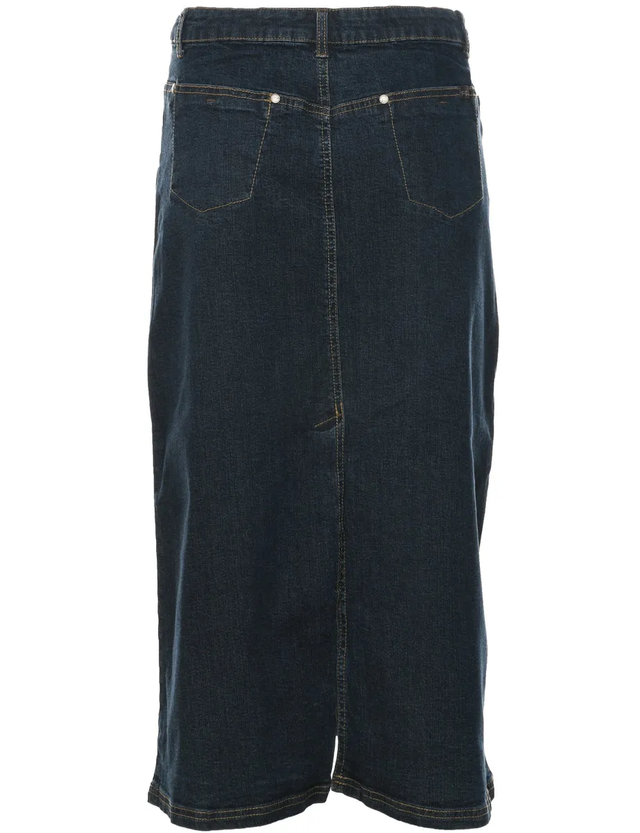 A-Line Denim Skirt - L