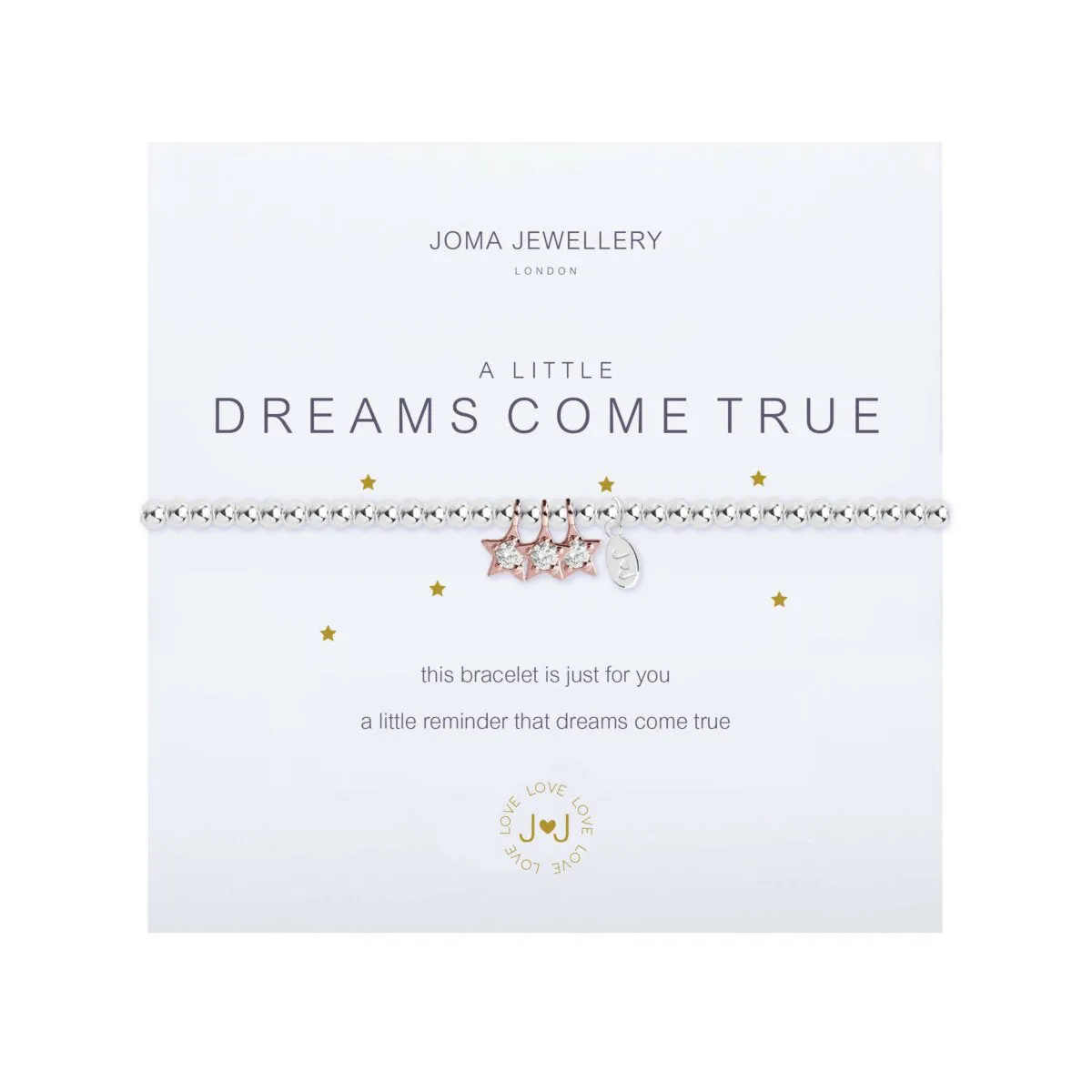 A Little 'Dreams Come True' Bracelet | Silver & Rose Gold Plated