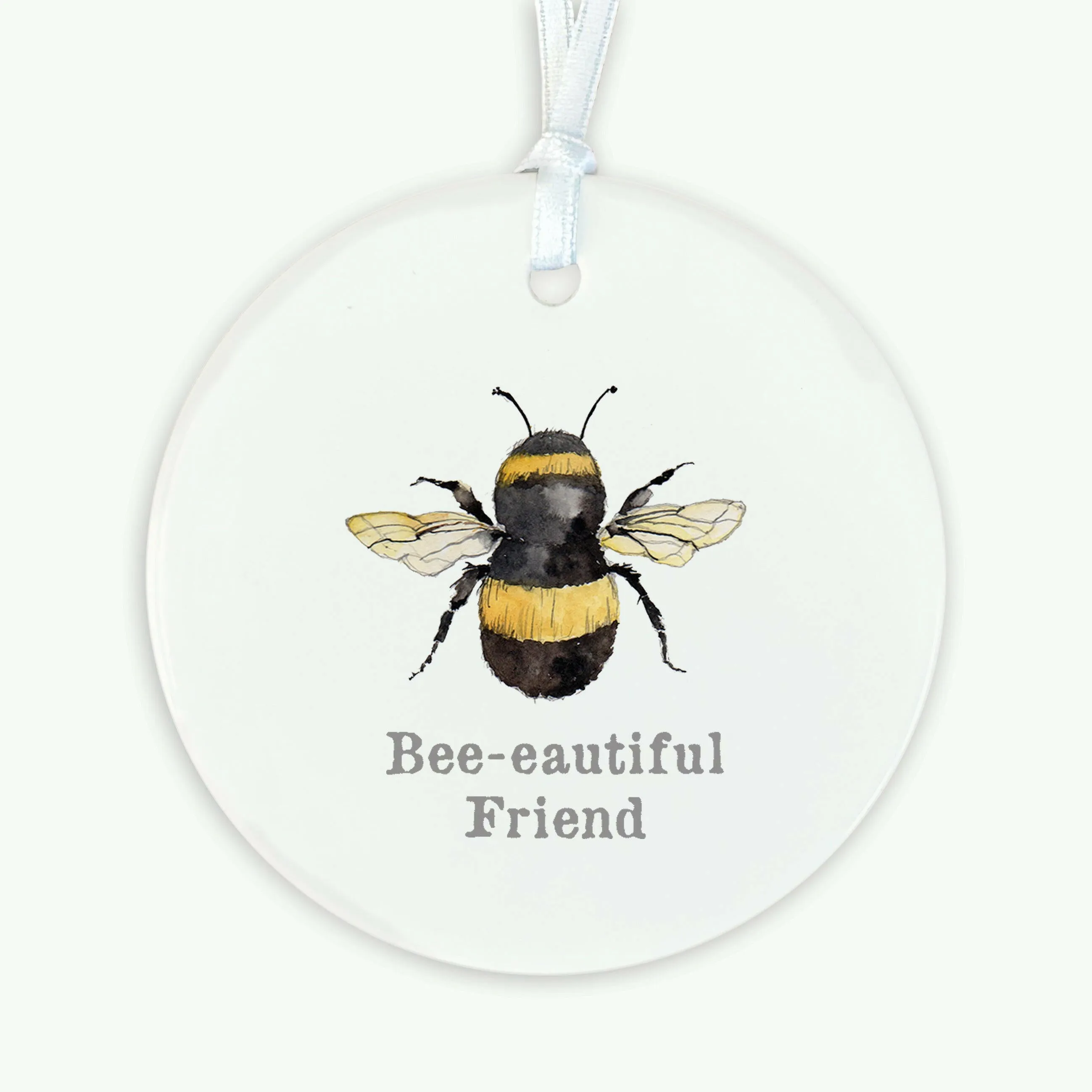 A6 Greeting Card with Ceramic Keepsake - Bee-eautiful Friend