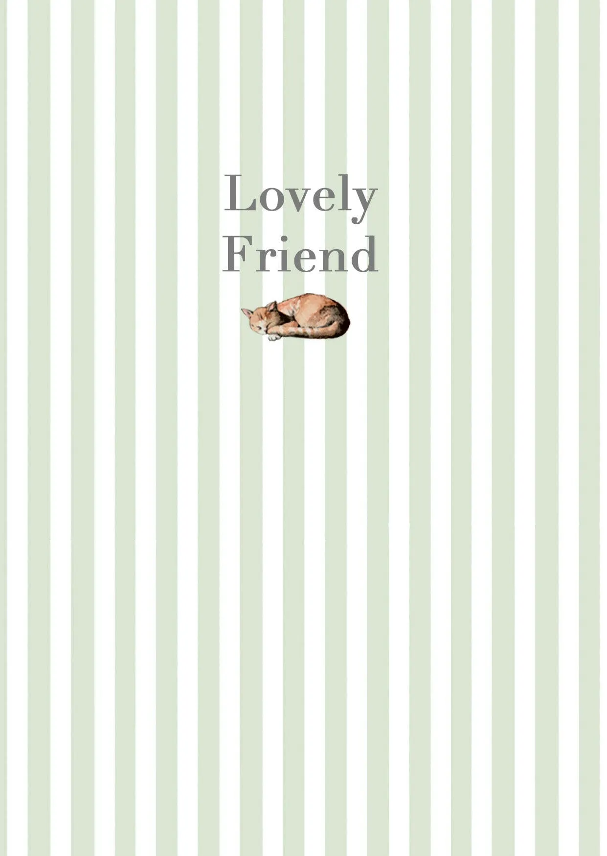 A6 Greeting Card with Ceramic Keepsake - Cats Lovely Friend