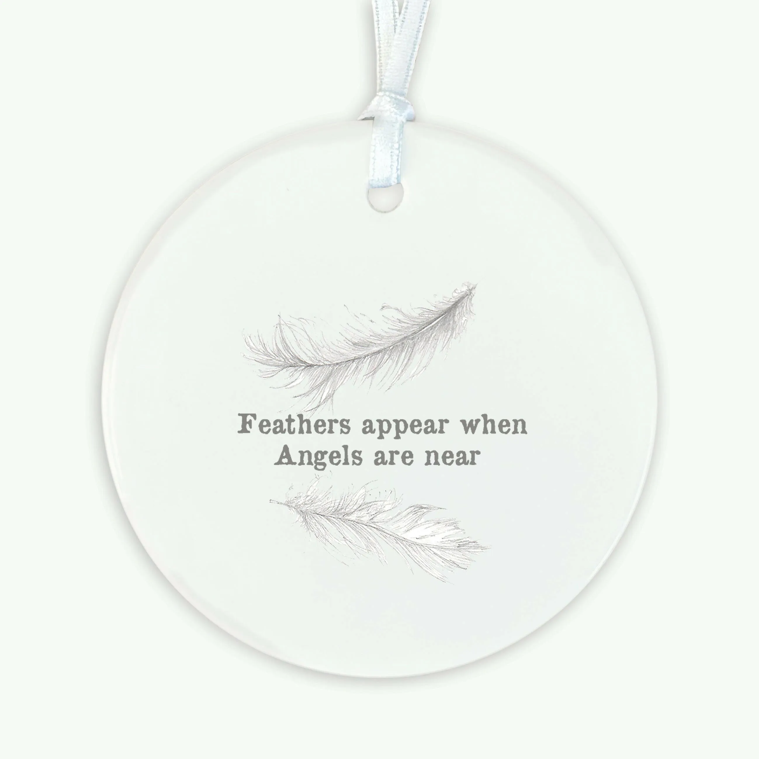 A6 Greeting Card with Ceramic Keepsake - Feathers Appear