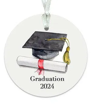 A6 Greeting Card with Ceramic Keepsake - Graduation