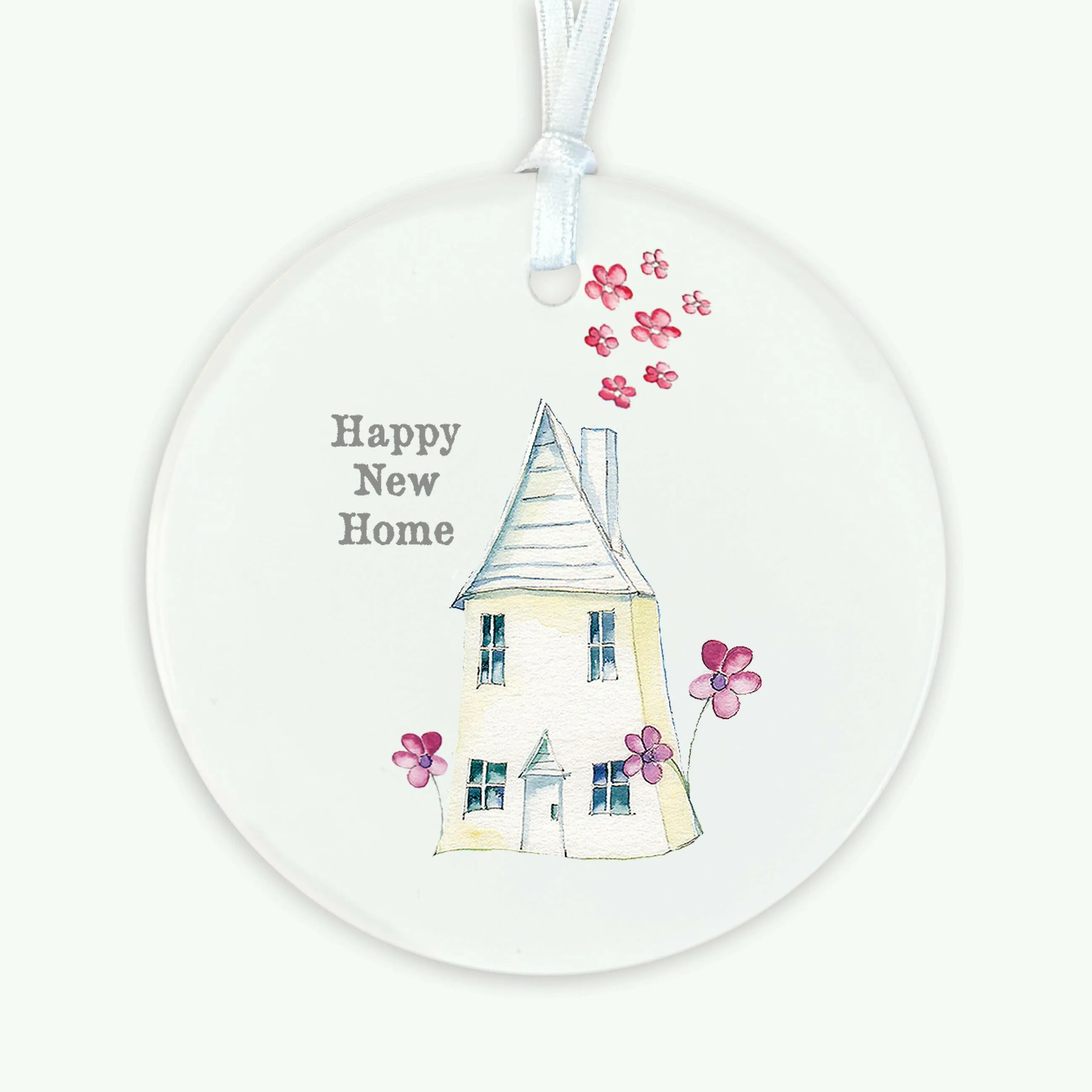 A6 Greeting Card with Ceramic Keepsake - New Home Fairy House