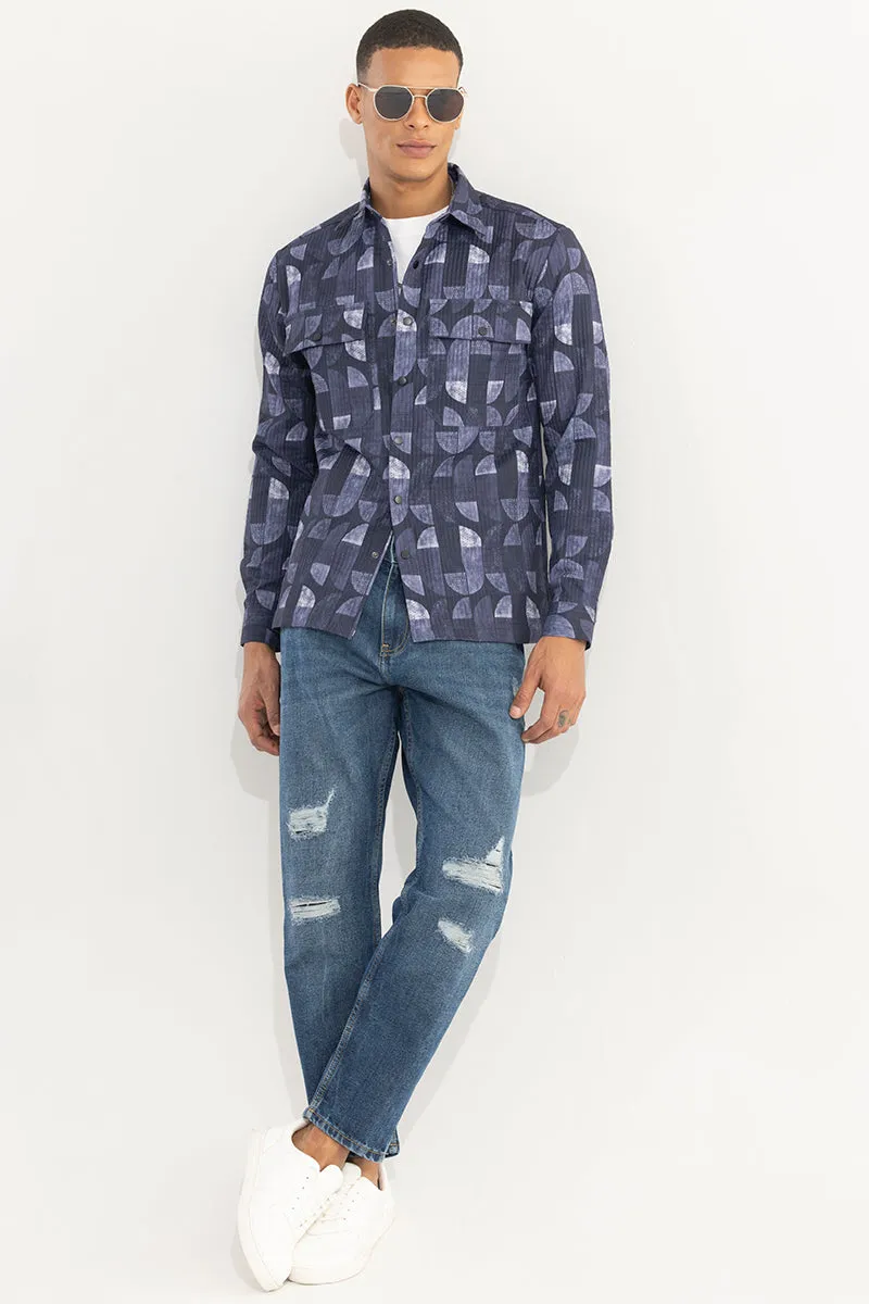 Abstractix Purple Overshirt