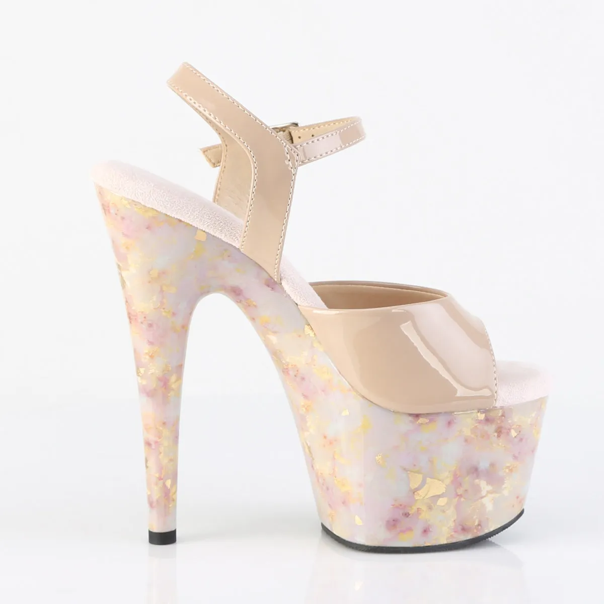 ADORE-709MB Rose Gold Ankle Strap Platform Sandal