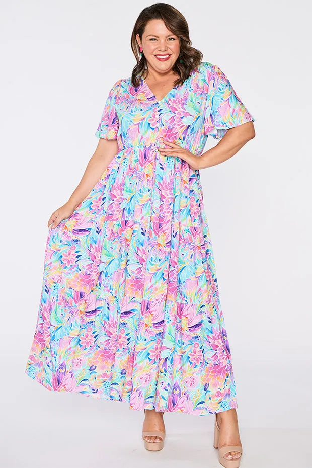 Alexia Rainbow Bloom Dress