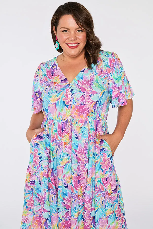 Alexia Rainbow Bloom Dress