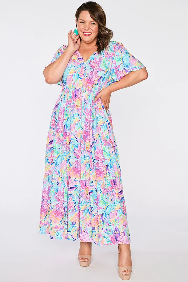 Alexia Rainbow Bloom Dress