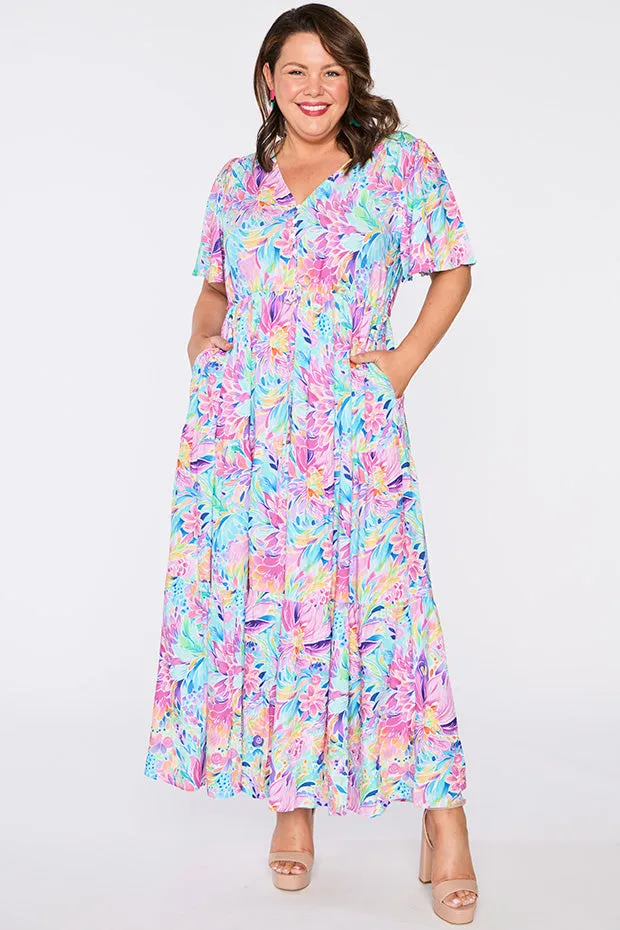 Alexia Rainbow Bloom Dress