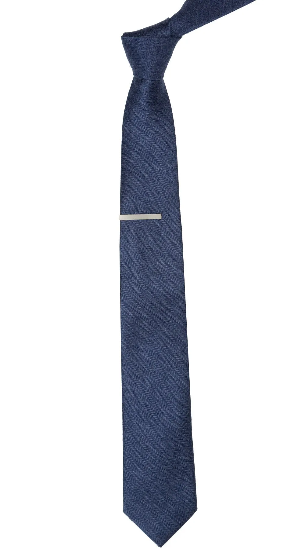 Alleavitch Herringbone Navy Tie