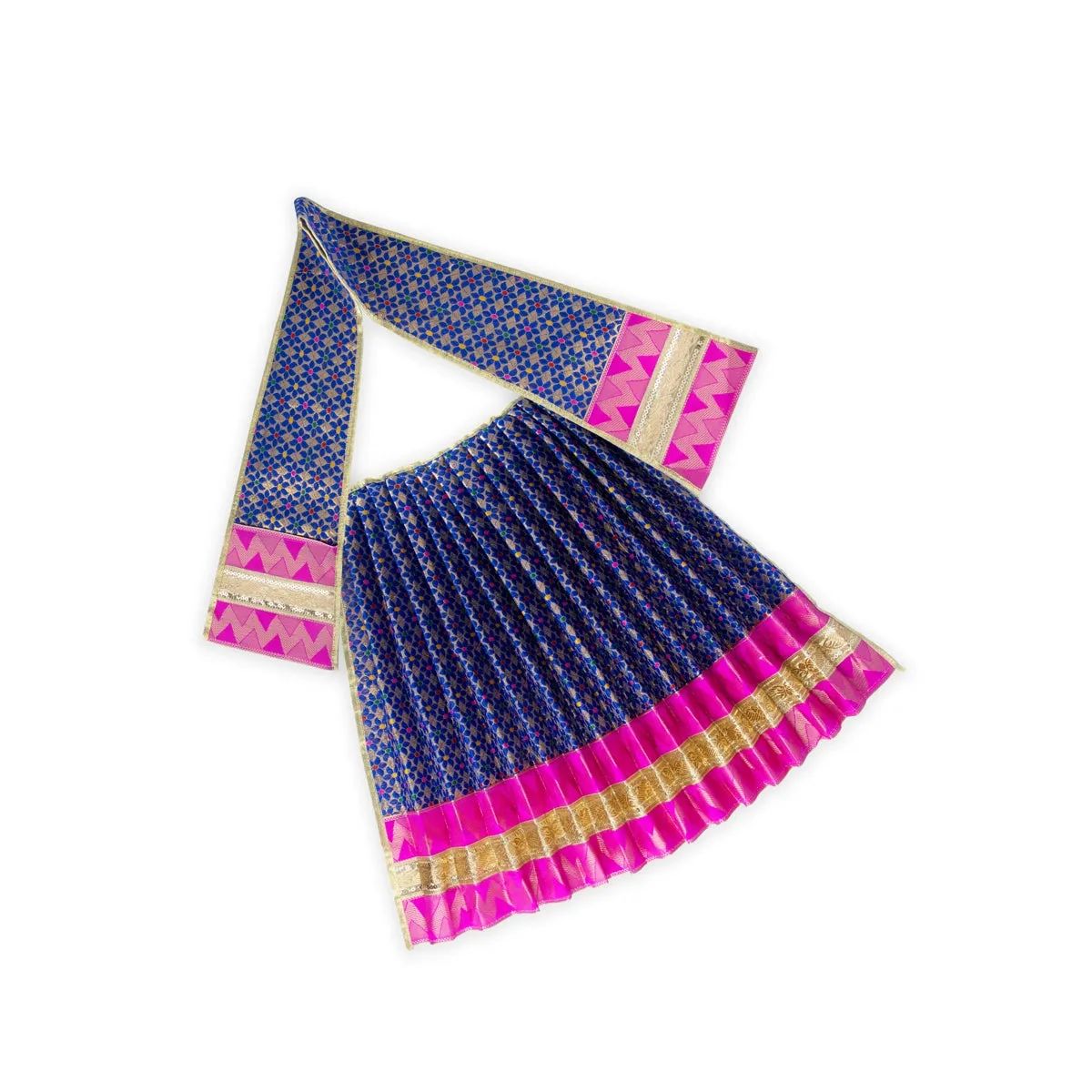 Amman Pavadai - 18 x 32 Inches | Lehenga Patka/ Satin Devi Vastra for Deity Decor/ Assorted Colour