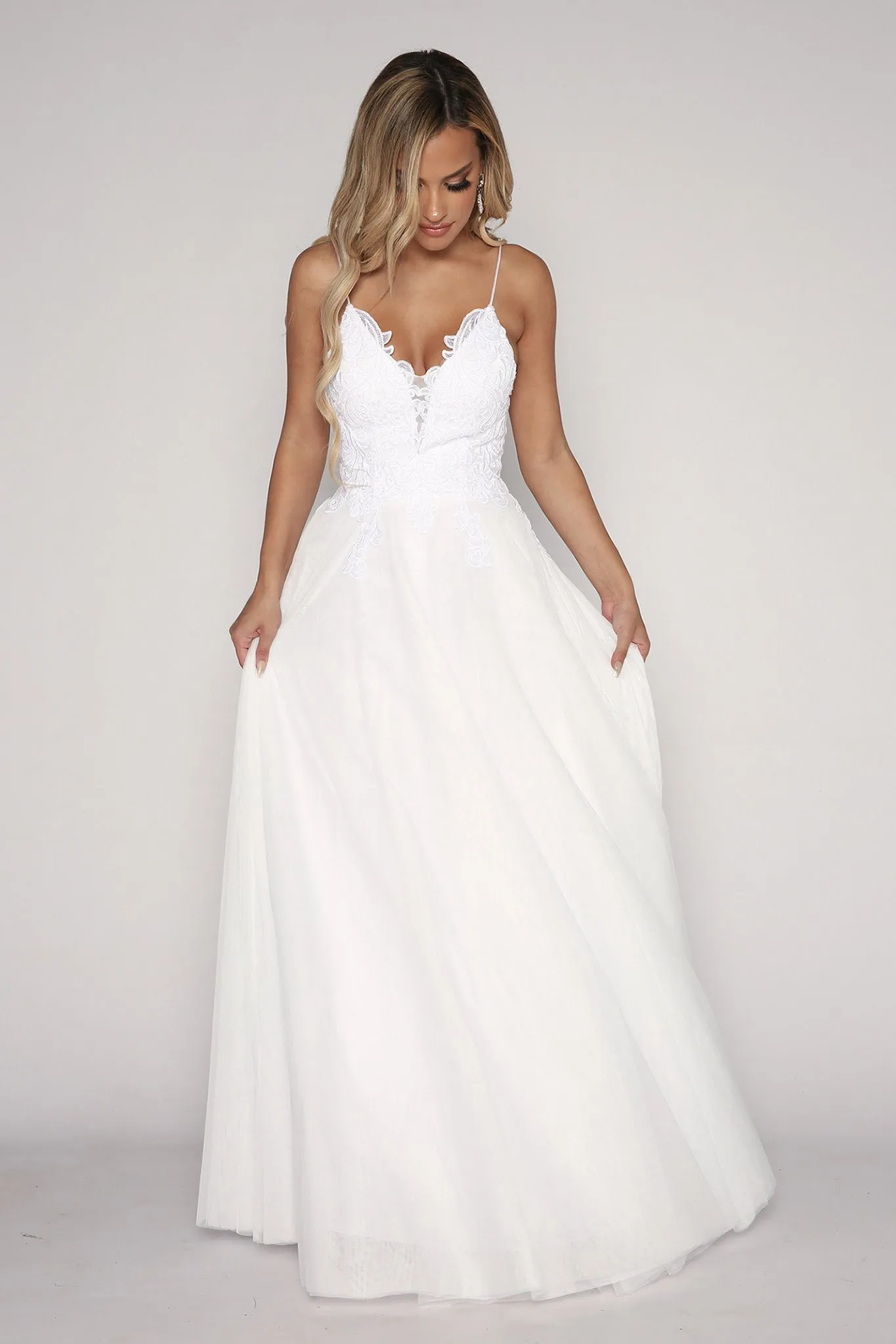 ANNIKA A-line Wedding Gown - White