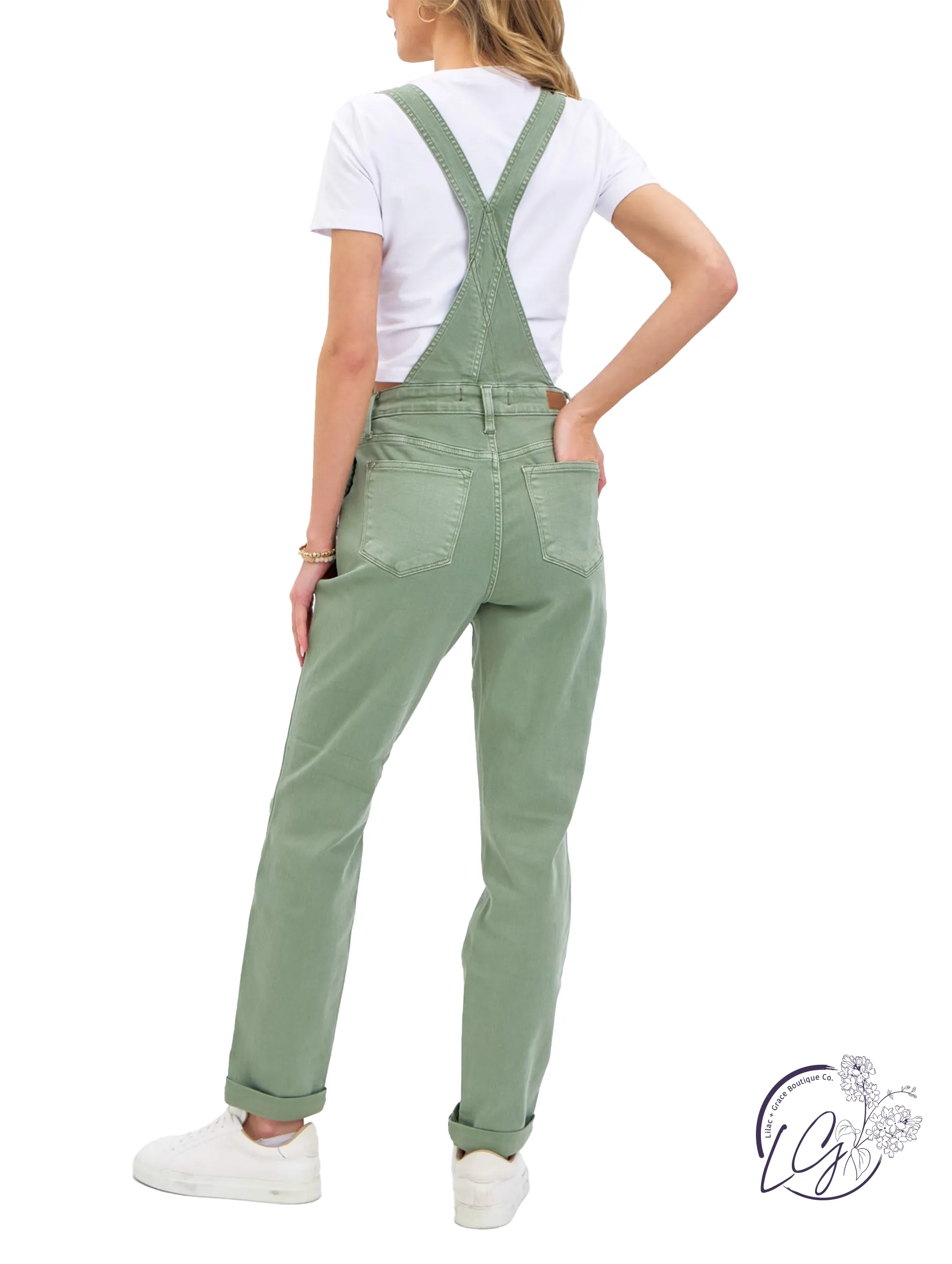 Astrid High Waisted Garment Dyed Overall by Judy Blue