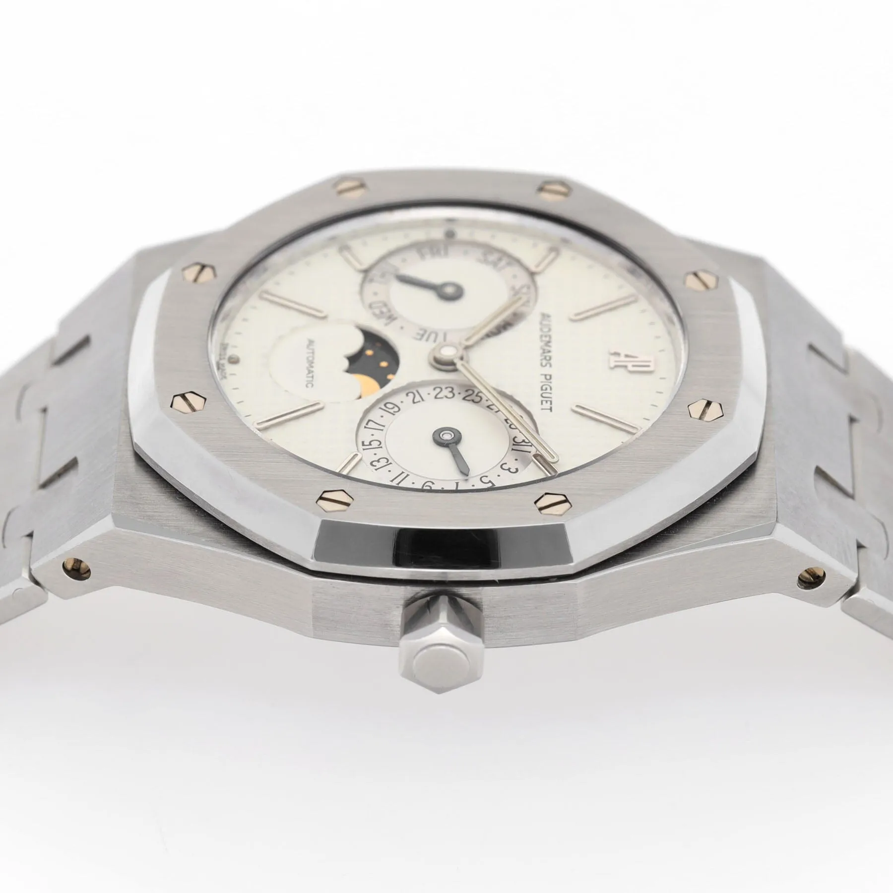 Audemars Piguet Royal Oak Day Date Moonphase ref 25594ST Cream dial