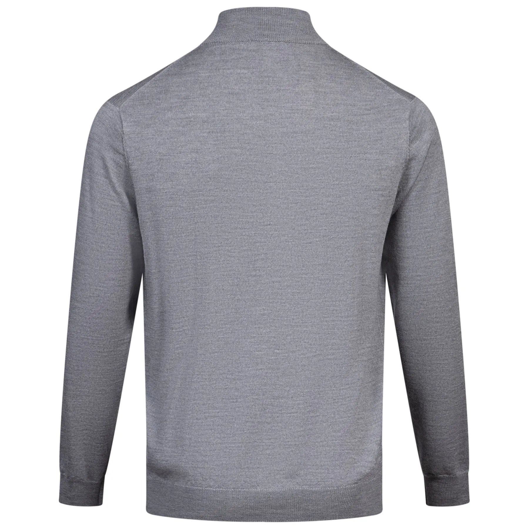 Autumn Crest Quarter Zip Knit British Grey - AW24