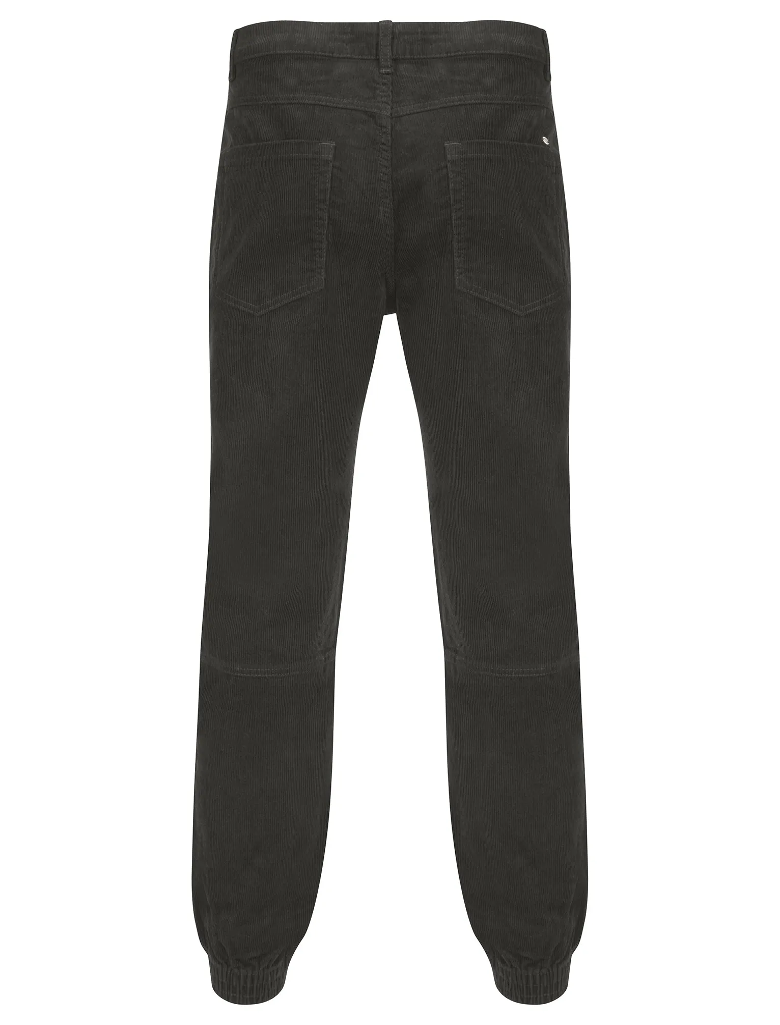 Baku Cotton Corduroy Elastic Cuffed Trousers in Jet Black - Tokyo Laundry