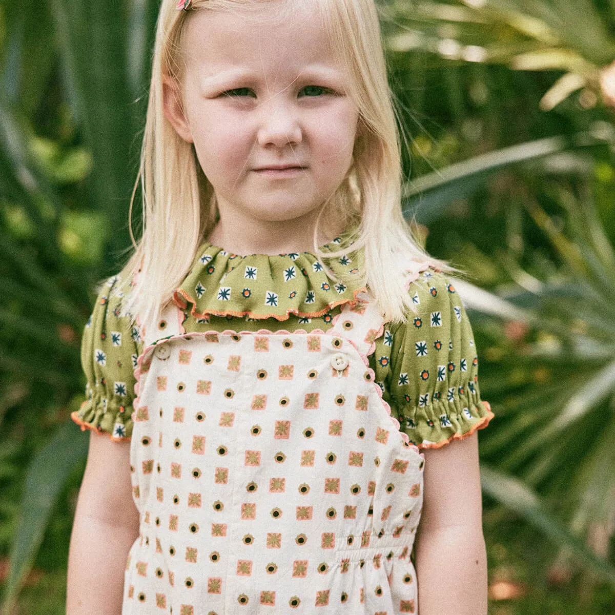 Balloon Sleeve Paloma Tee in Camper Puff Star by Misha & Puff