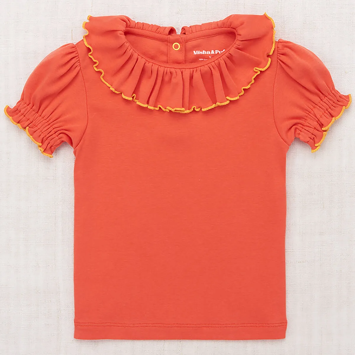 Balloon Sleeve Paloma Tee in Persimmon by Misha & Puff