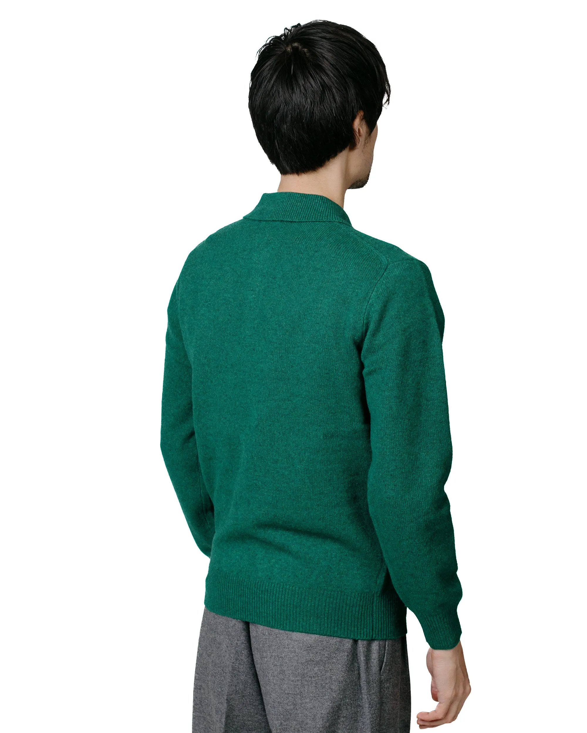 Beams Plus Knit Polo 9G Bright Green