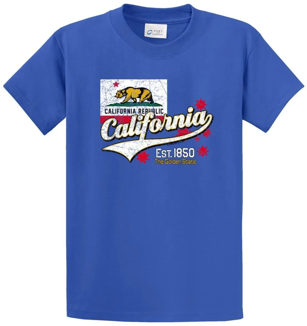 Bear California Republic Printed Tee Shirt