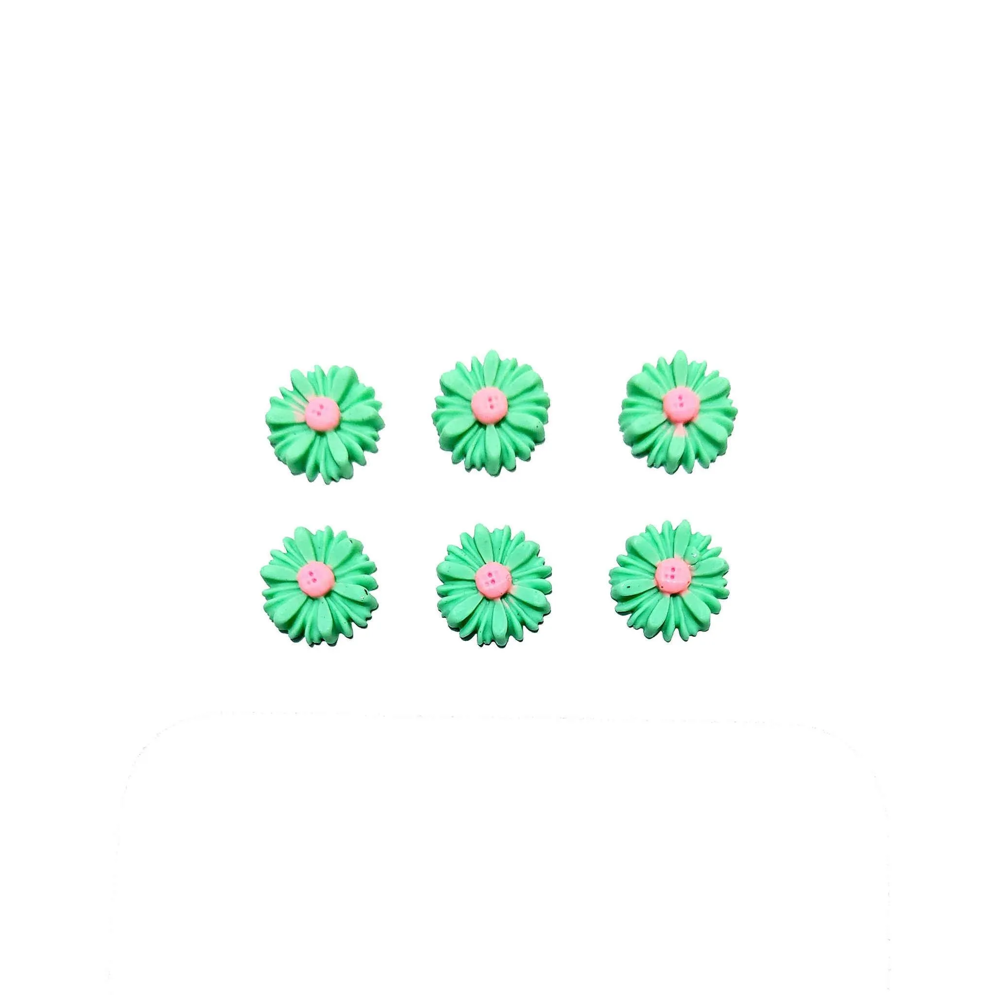 Beautiful Flat Base Floral Cabochons for Craft Trousseau Packing or Decoration - 11419