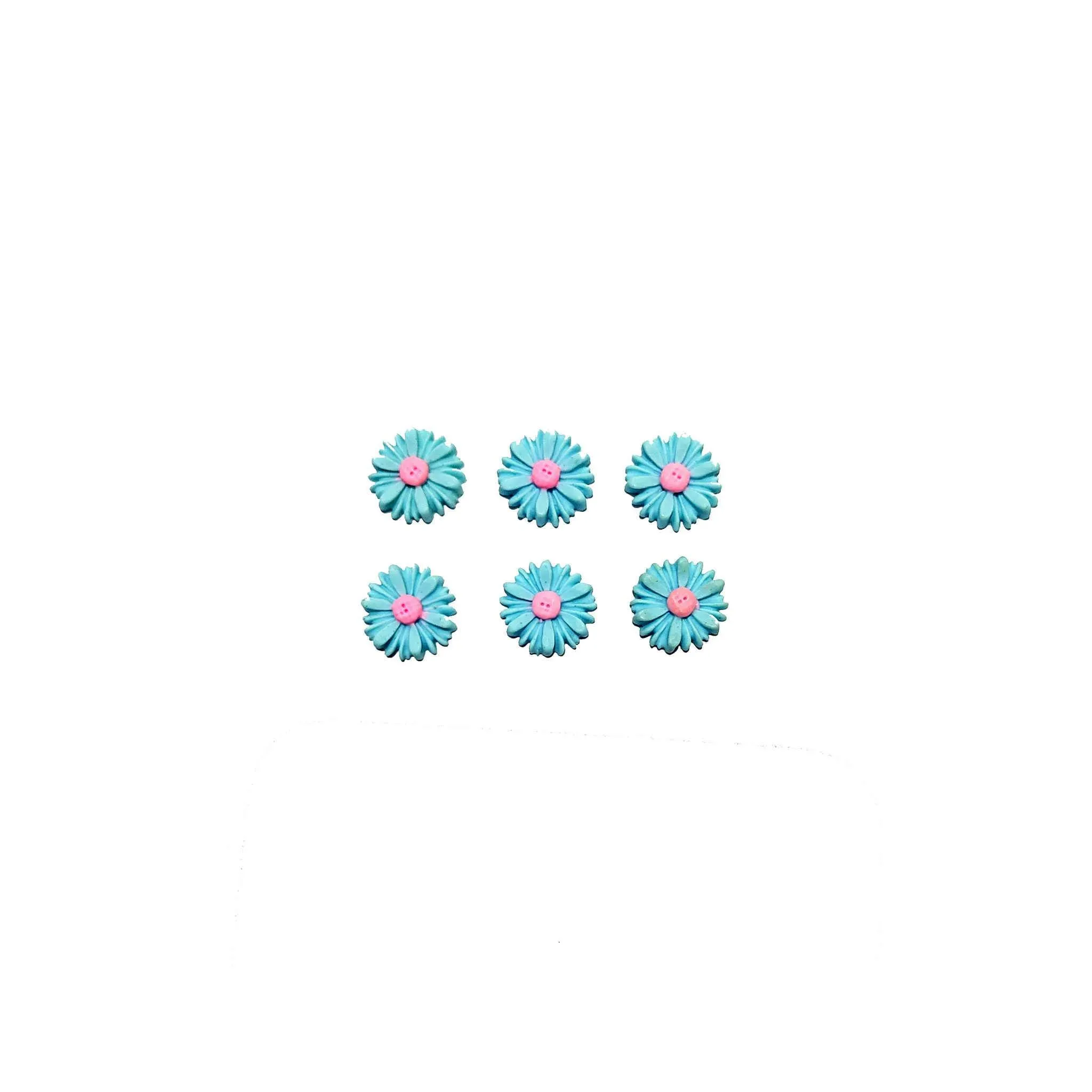 Beautiful Flat Base Floral Cabochons for Craft Trousseau Packing or Decoration - 11419