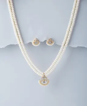 Beautiful Real Pearl Necklace Set