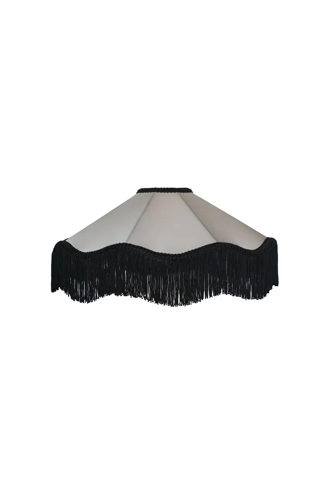 Black & Cream Tassel Ceiling Light Shade