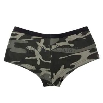 Black Camo "Booty Camp" Booty Shorts