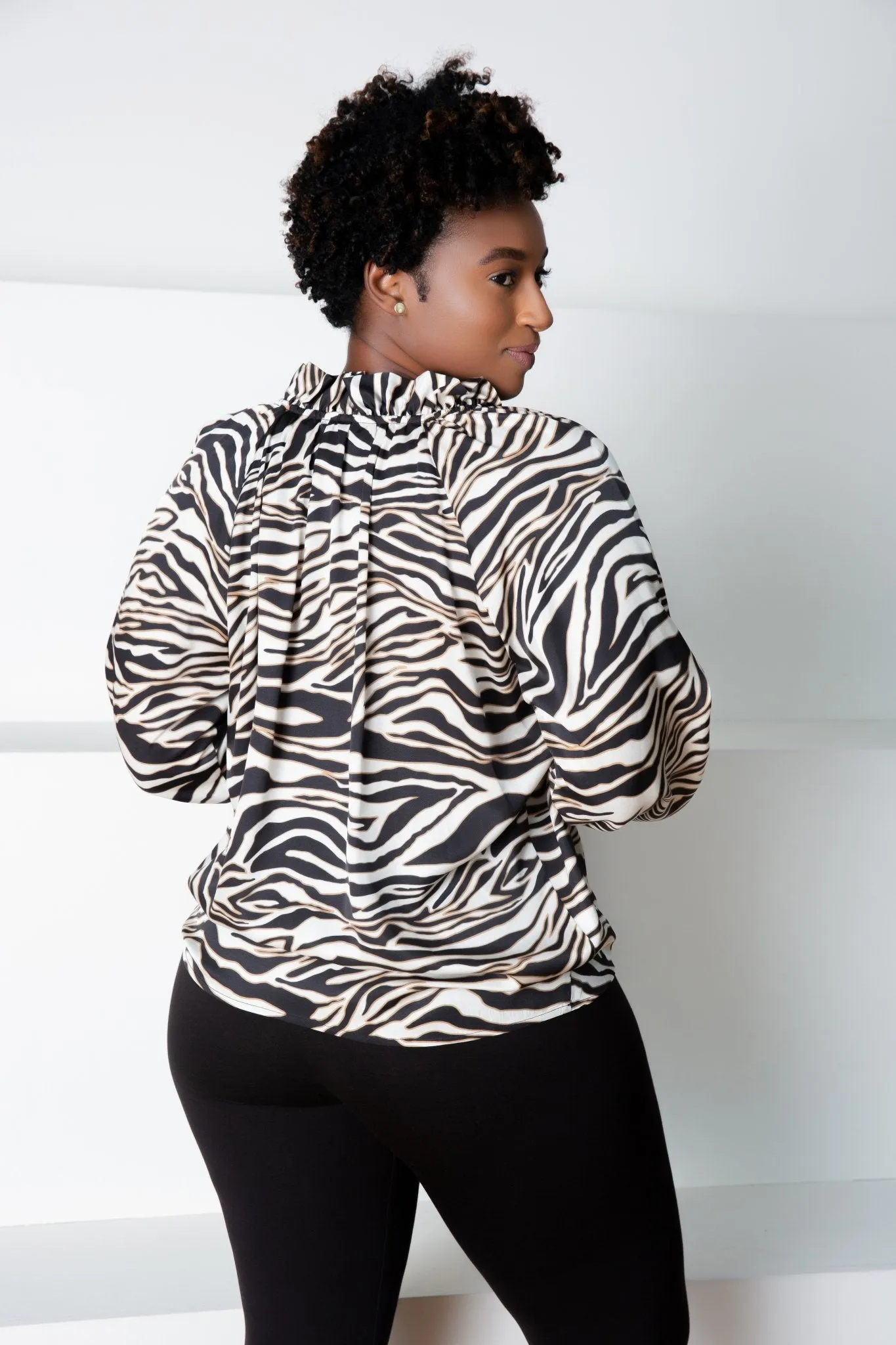 Black Zebra Zoe Blouse