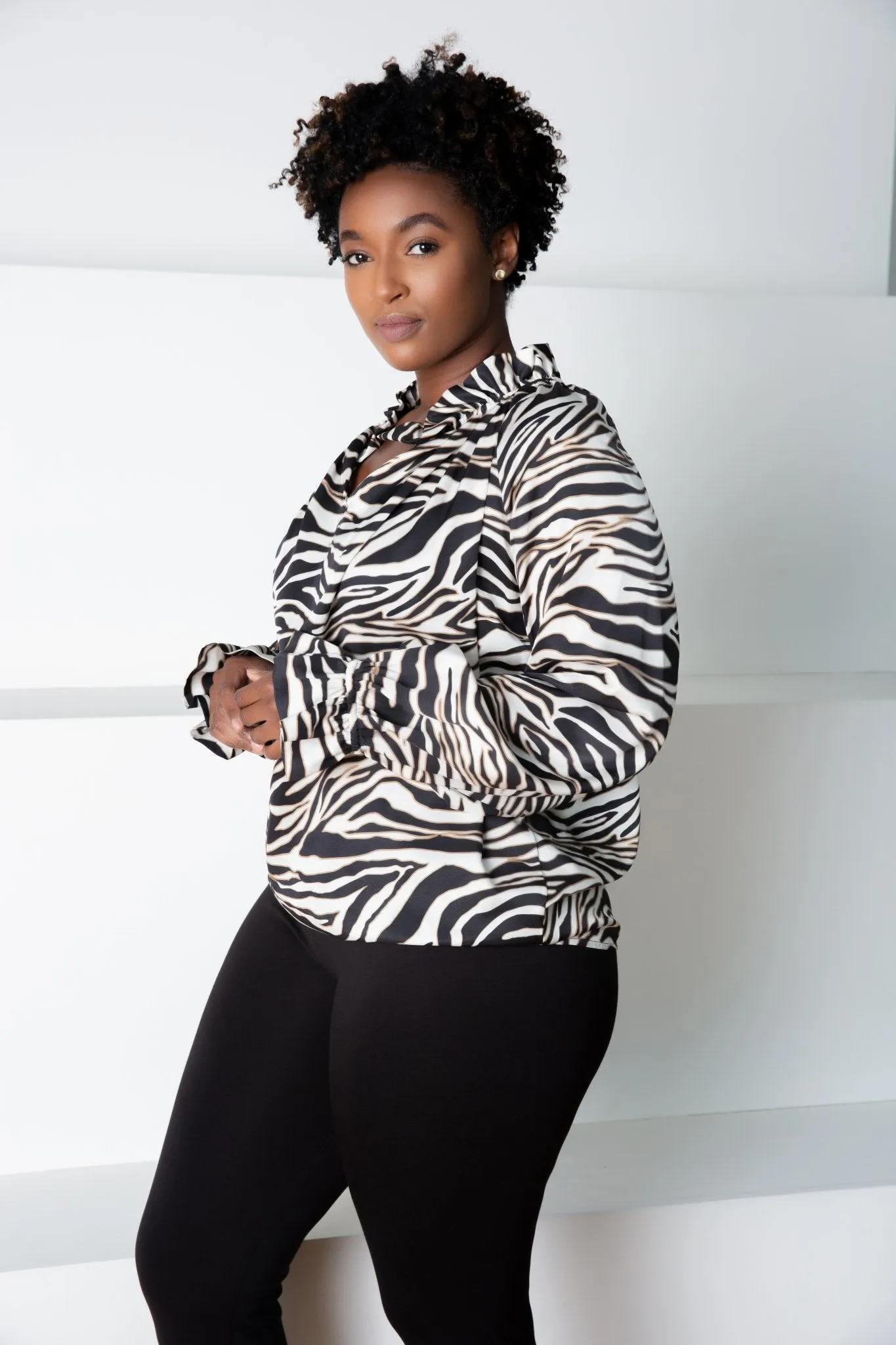 Black Zebra Zoe Blouse