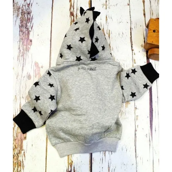 Blade and Rose Gray Star Hoodie