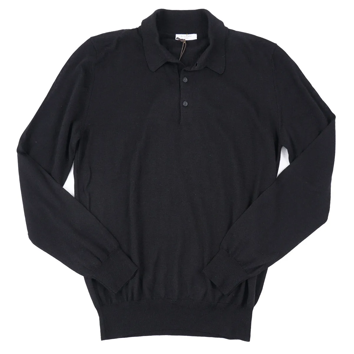 Boglioli Lightweight Merino Wool Polo Sweater