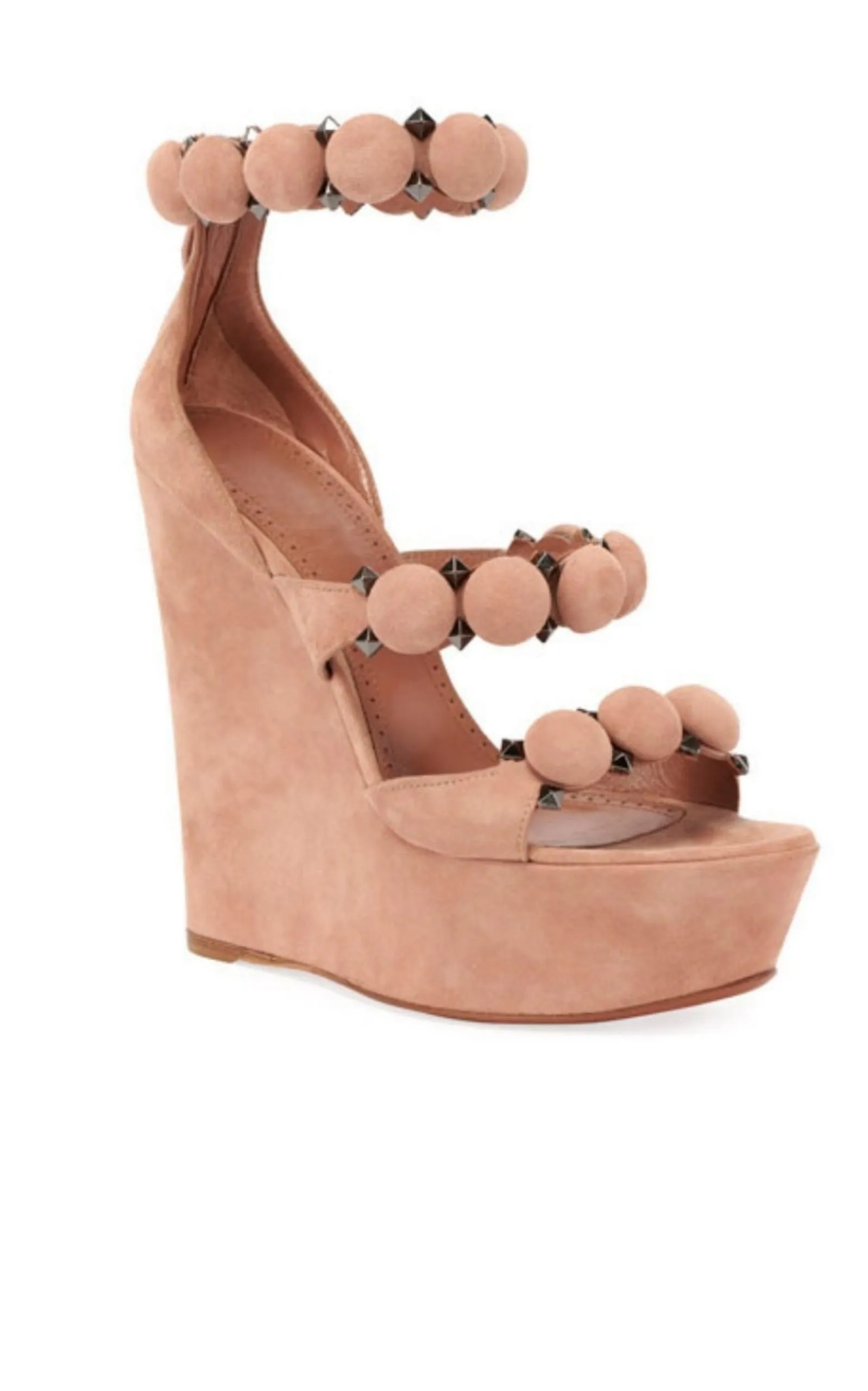 Bombe Suede Wedge Sandals