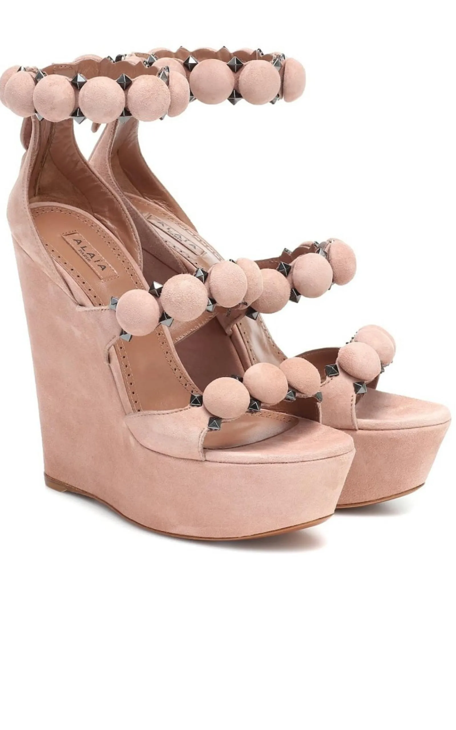 Bombe Suede Wedge Sandals