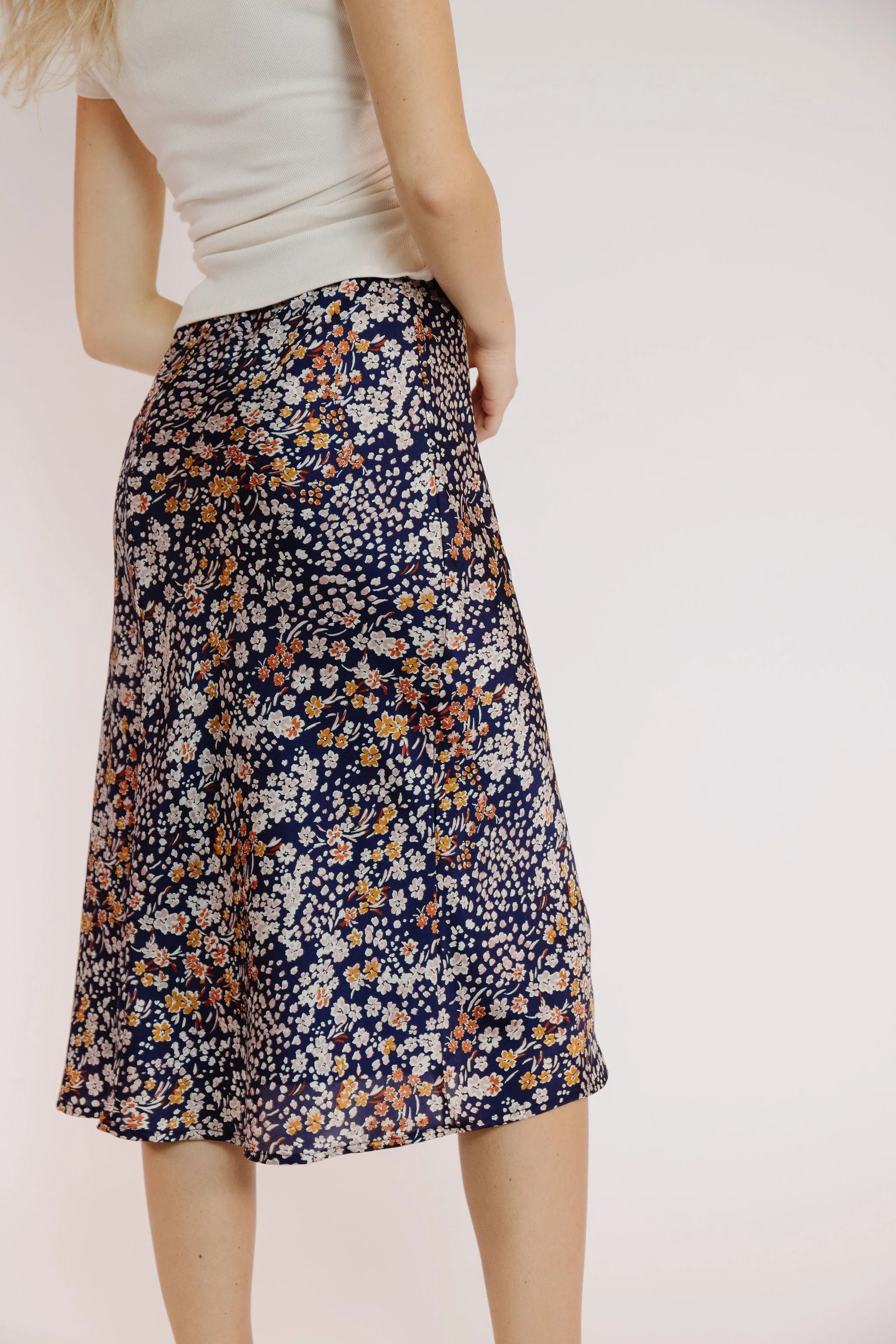 Brandy Skirt in Navy Floral