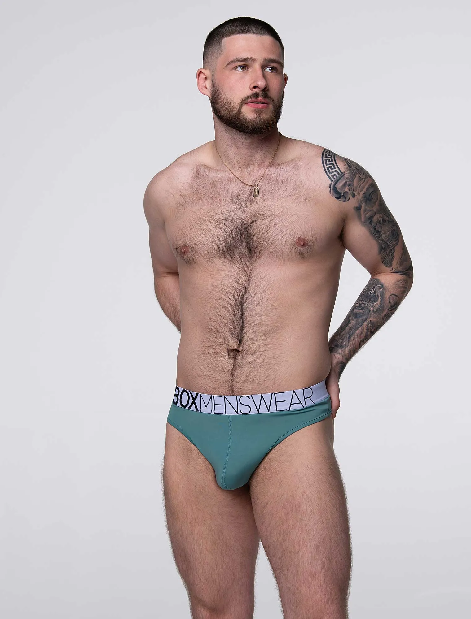 Brazilian Butt Briefs - Amazon Green