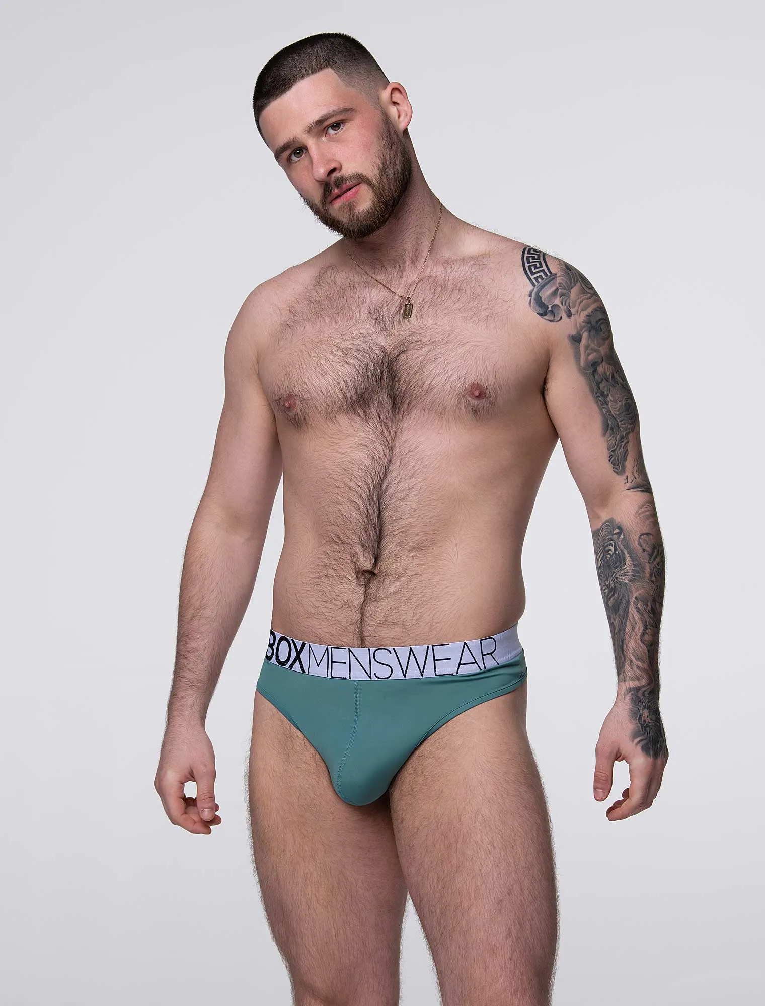 Brazilian Butt Briefs - Amazon Green