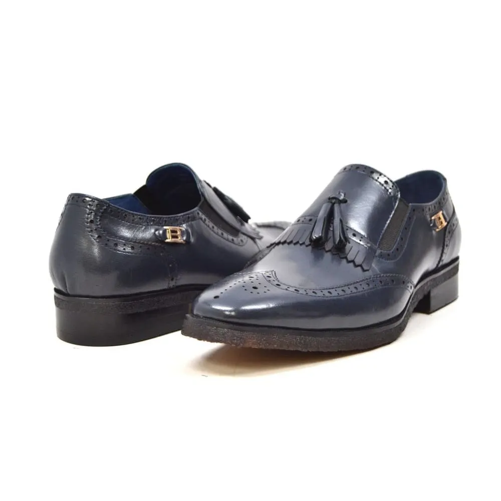 British Walkers Rick Men's Dapper Leather Slip On Dress Shoes