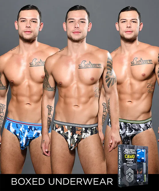 Camo Boy Brief 3-Pack w/ Almost Naked