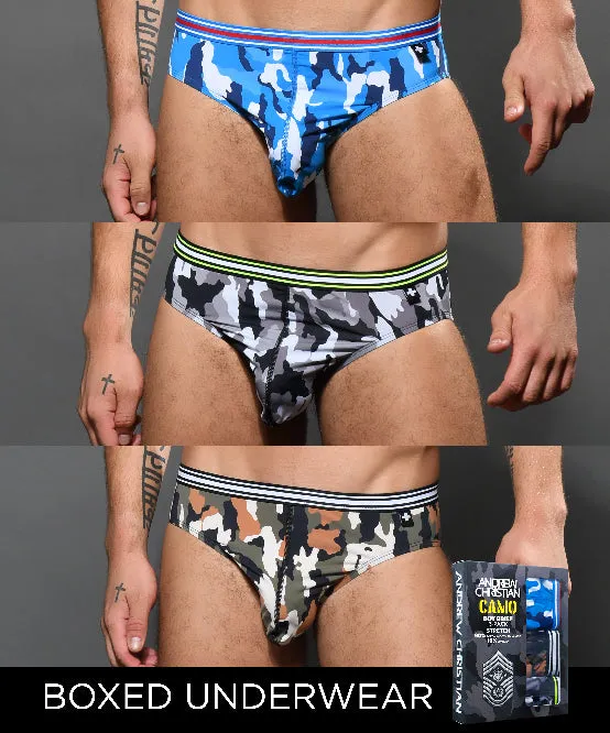 Camo Boy Brief 3-Pack w/ Almost Naked